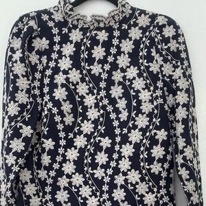 sezane women's house with floral embroidery